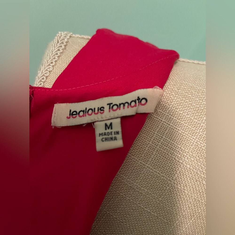 Jealous Tomato - fabulous bright raspberry cutout dress- Size M - Picture 5 of 6
